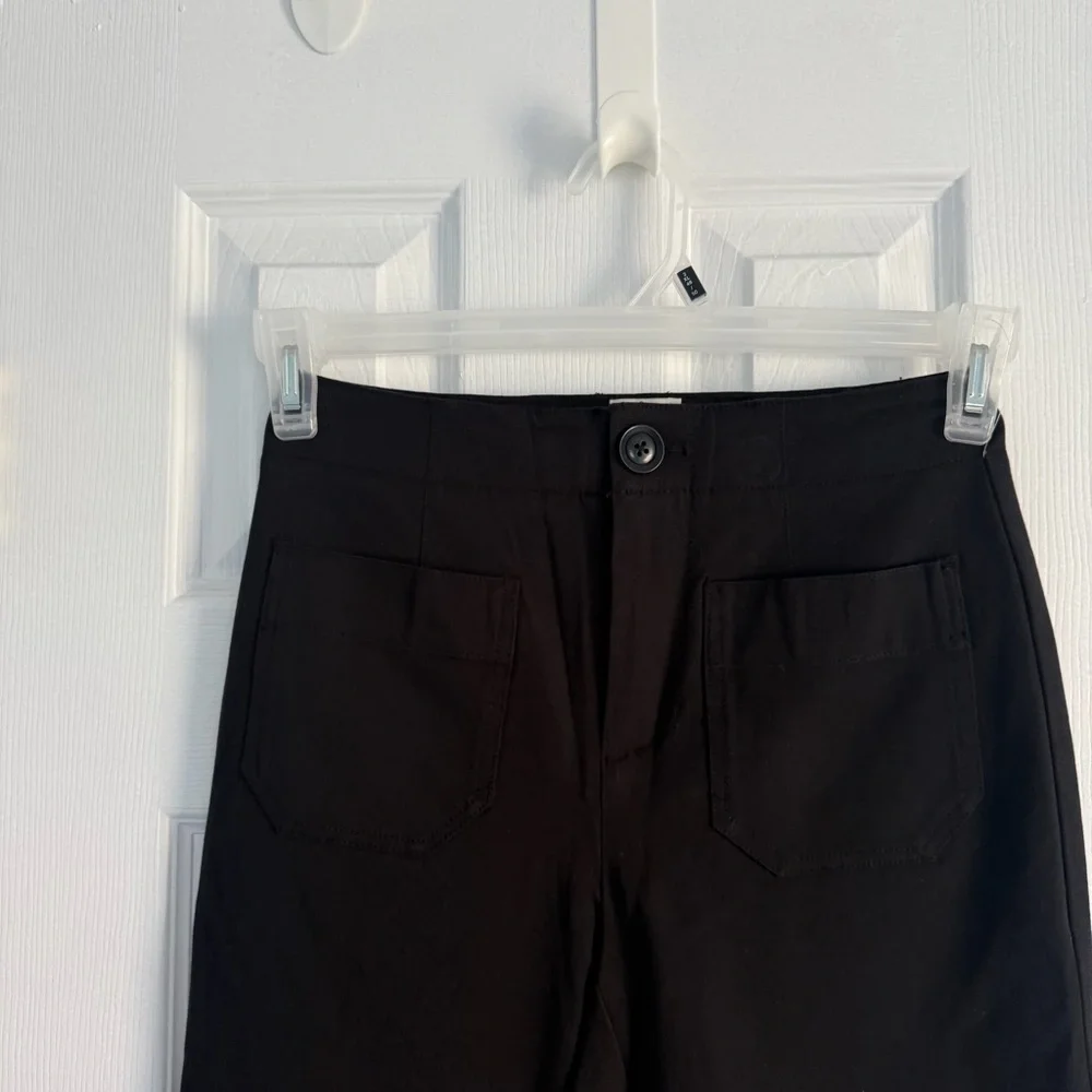Maeve by Anthropologie Women’s Black Full Length Dress Pants Sz 25 - Picture 2 of 8